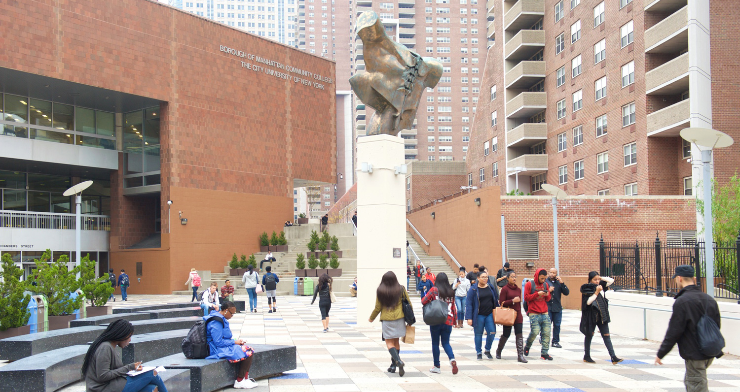 Plaza with Students