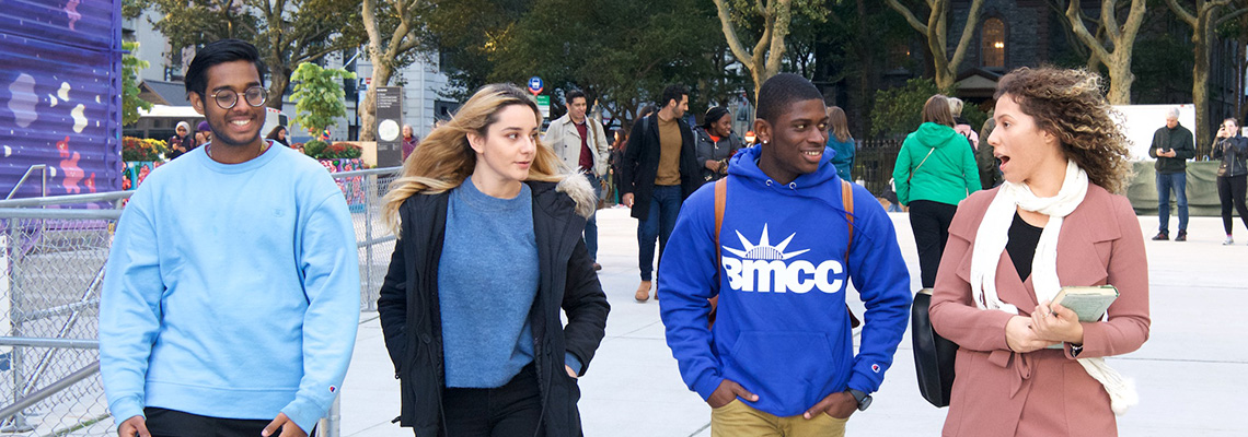 Students walking in NYC