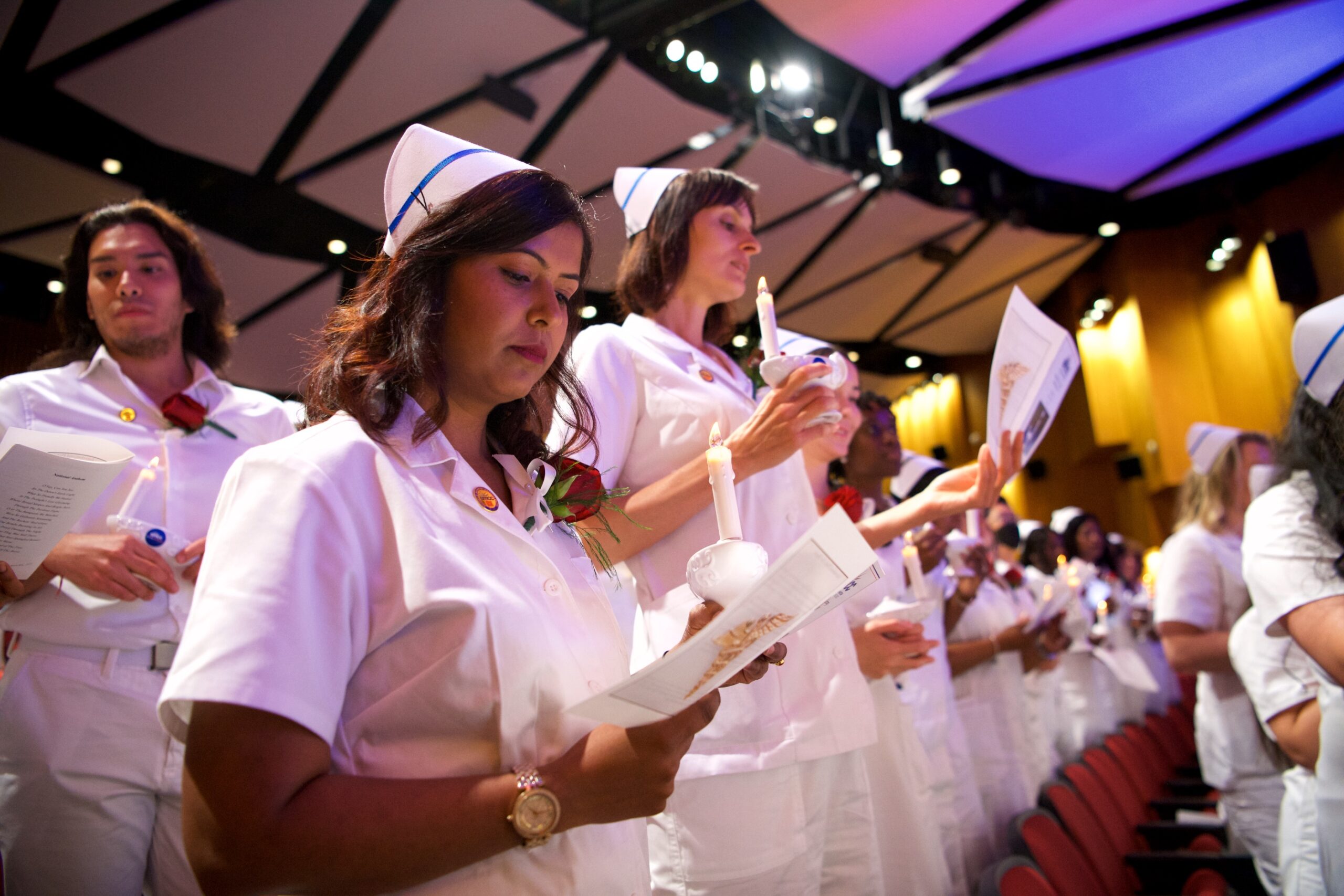 147 Nursing graduates took part in a traditional Pinning Ceremony in Theatre 1, on BMCC's main campus.