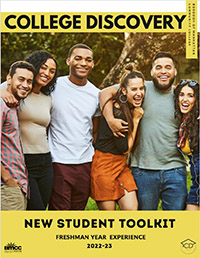 cover of new student toolkit with image of students