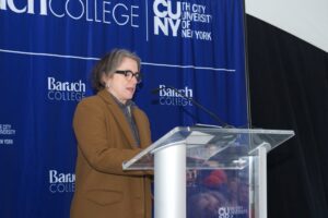 Baruch Vice President of Academic Affairs and Provost Linda Essig
