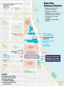 Kips Bay Science District map