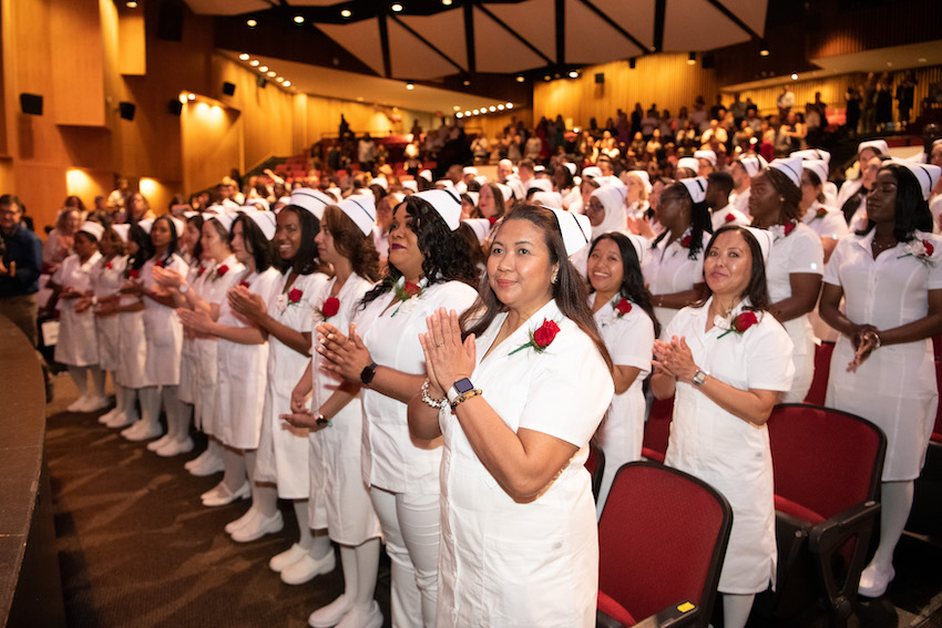 88 Nursing graduates were honored at BMCC's June 2023 Pinning Ceremony.