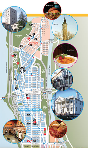 map of Washington Heights and Inwood