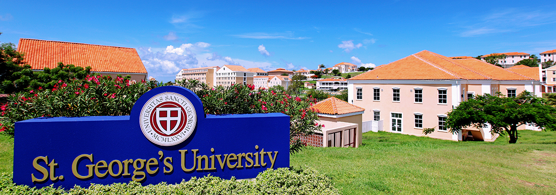 St. George's University Medical School campus in Grenada
