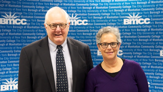 BMCC communication studies professors Lee Ritchey and Hollis Glaser