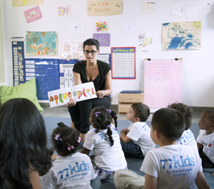 Nelly Furtado at BMCC's Early Childhood Center.