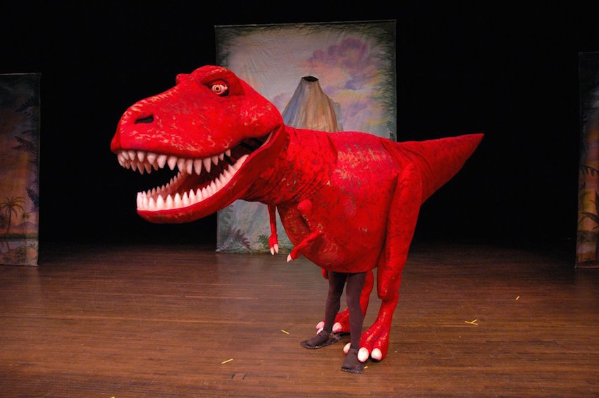 T. Rex, a puppet in the BMCC TPAC Family Theater Season production, <i>Mammoth Follies</i>