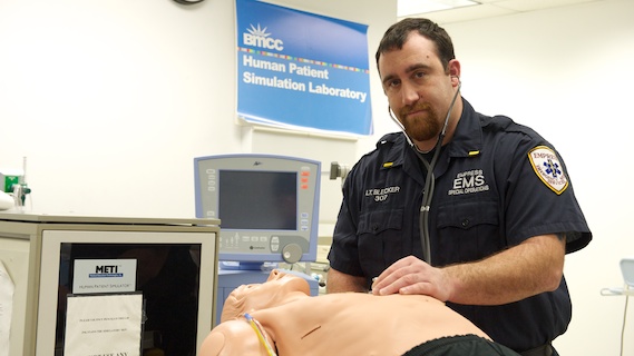 Michael Blecker, BMCC alumnus and ALS Provider (Paramedic) of the Year