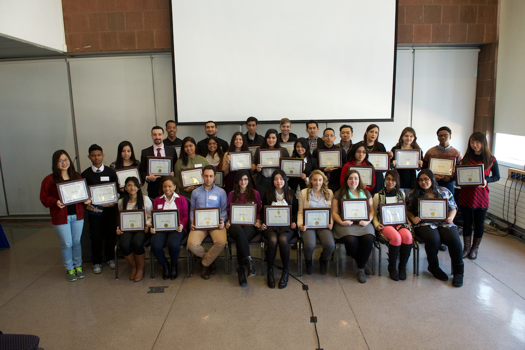 BMCC's Out-in-Two program honors the Spring 2015 cohort.