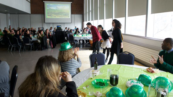 The Seventh Annual St. Patrick's Day Luncheon raises funds for the BMCC Student Emergency Fund.