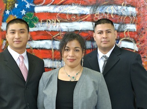 <b>From left to right, Aubrey Arcangel, Jennifer Pastor, and Orley Pacheco.</b>